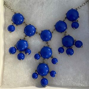Lapis Blue Bubble Statement Necklace